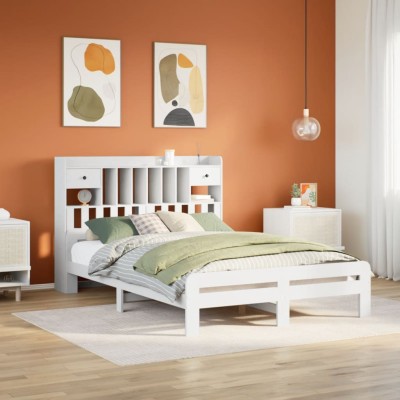 Bed with bookcase without...