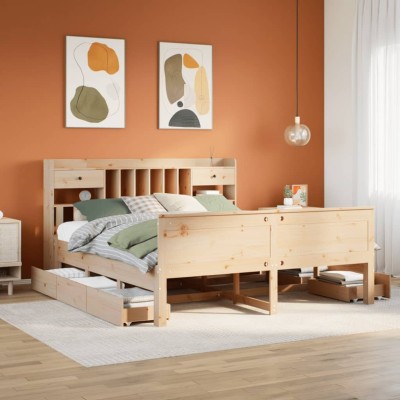 Bed with bookcase without...