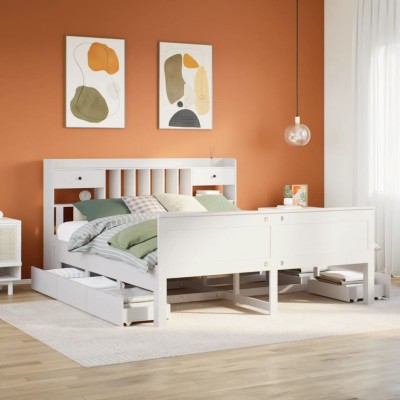 Bed with bookcase without...