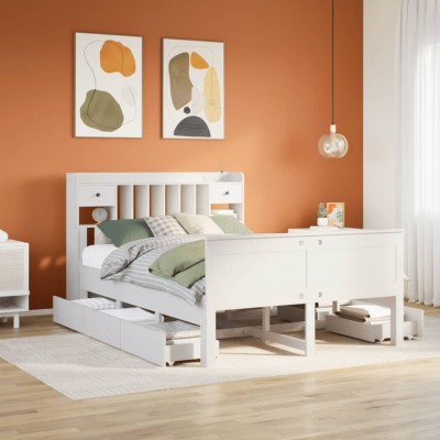 Bed with bookcase without...
