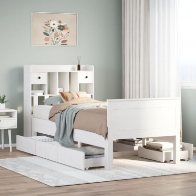 Bed with bookcase without...