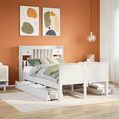 Bed with bookcase without...