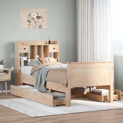 Bed with bookcase without...