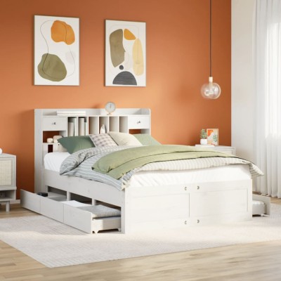Bed with bookcase without...