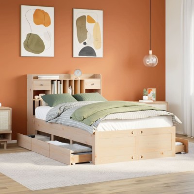Bed with bookcase without...