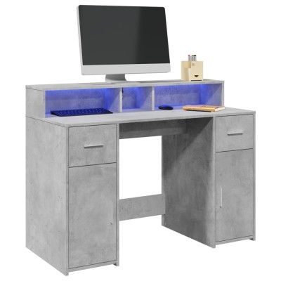 Desk with LED, concrete...