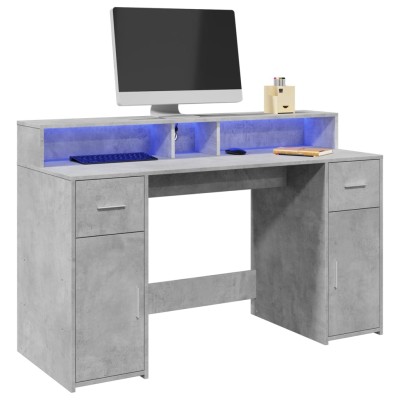 Desk with LED, concrete...