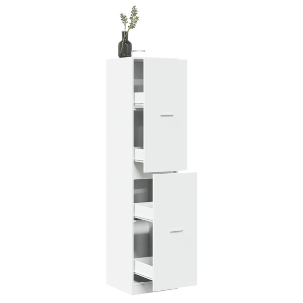 Medicine cabinet, white, 40x41x174.5cm, wood