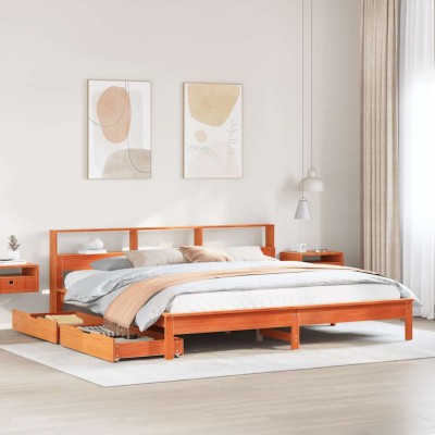 Bed with bookcase without...