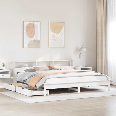 Bed with bookcase without...