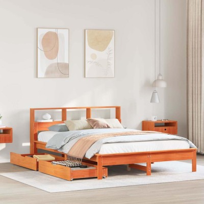Bed with bookcase without...