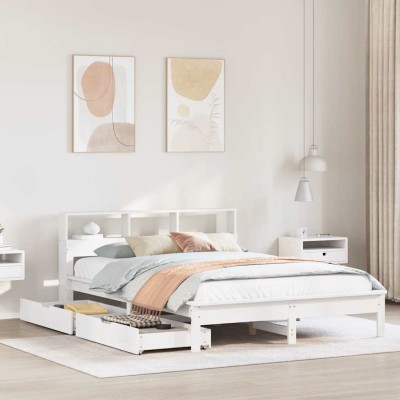 Bed with bookcase without...