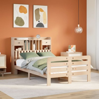 Bed with bookcase without...