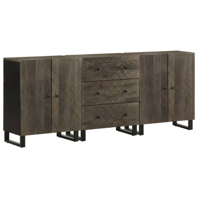 3-piece sideboard black...