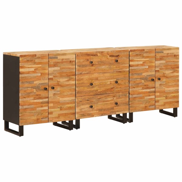 Cabal 3 pcs Brown 60 x 33 x 75 cm Solid mango wood