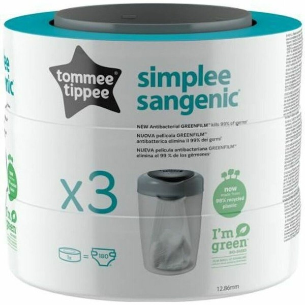 Roskapussit Tommee Tippee Sangenic Simplee 3 osaa