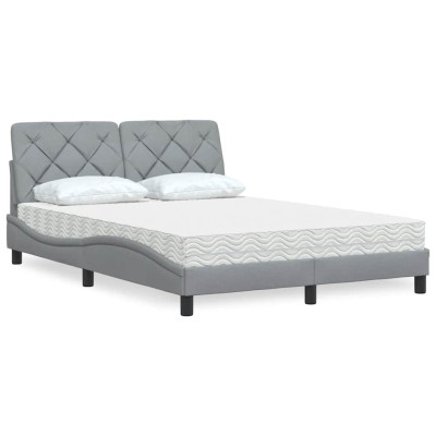 Bed with mattress, light...