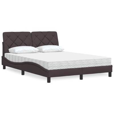 Bed with mattress, dark...