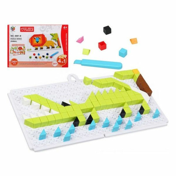 Puzle un domino komplekts DIY Animal 6 in 1 118032 (248 pcs) 30 x 21 cm