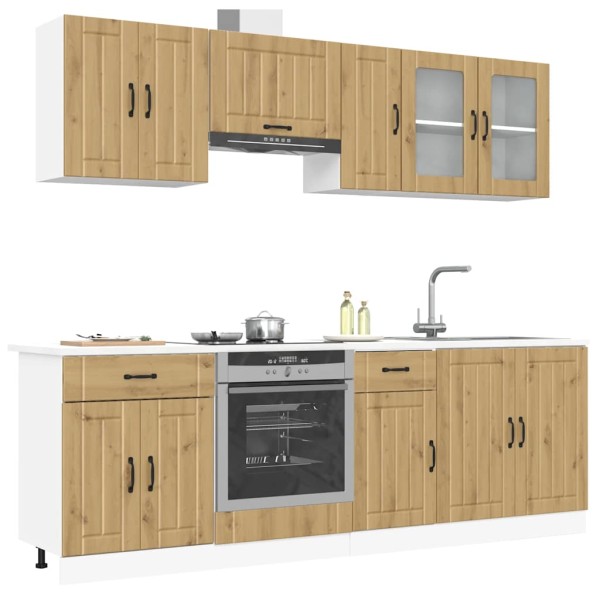 Set of kitchen cabinets, 8 pieces, Kalmar, artisan