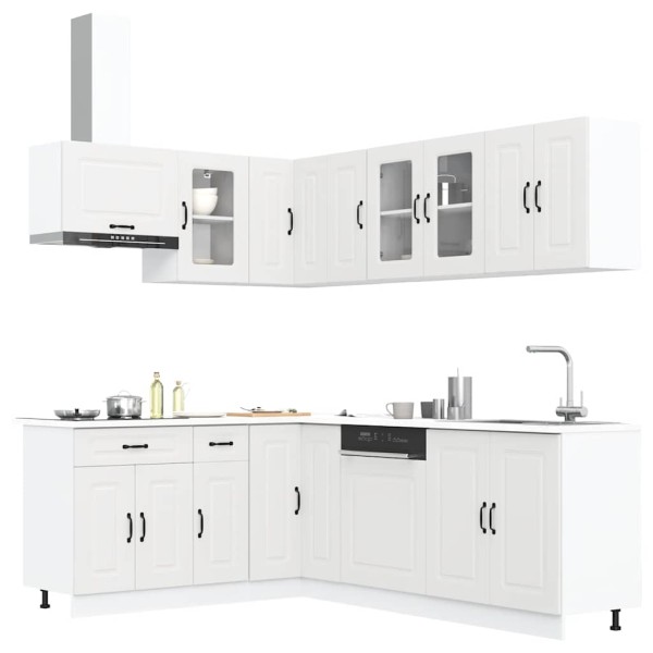 Kitchen cabinet set, 11 pieces, Kalmar, white