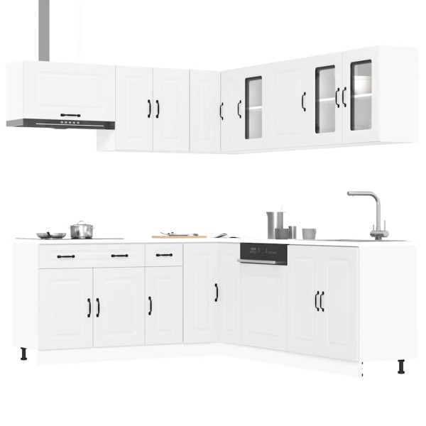 Kitchen cabinet set, 11 pieces, Kalmar, white