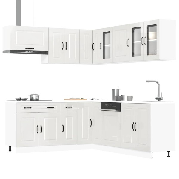 Kitchen cabinet set, 11 pieces, Kalmar, white