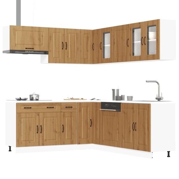 Virtuvinių spintelių komplektas, 11 dalių, Kalmar, artisano