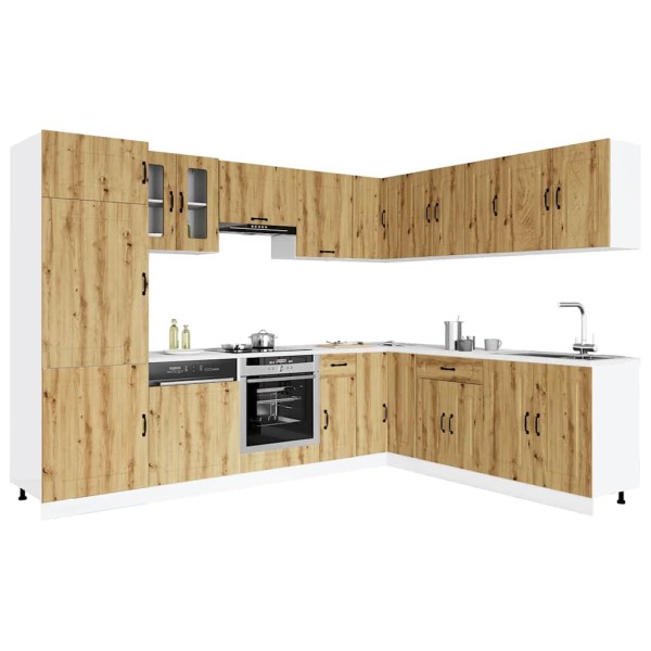 Kitchen cabinet set, 14 pieces, Kalmar, artisan