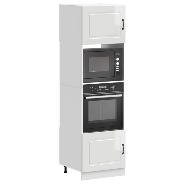 Oven cabinets, 2 units, Kalmar, white, treated wood