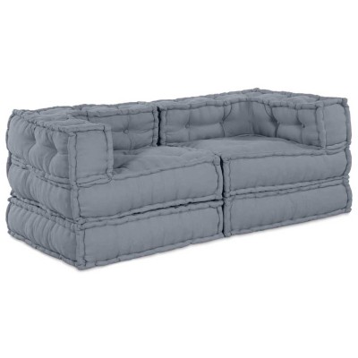 Modulinė sofa 2 pcs Pilka...