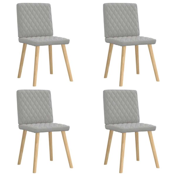 Dining room chairs, 4 pcs., gray color, fabric