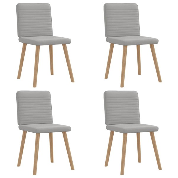 Dining room chairs, 4 pcs., gray color, fabric