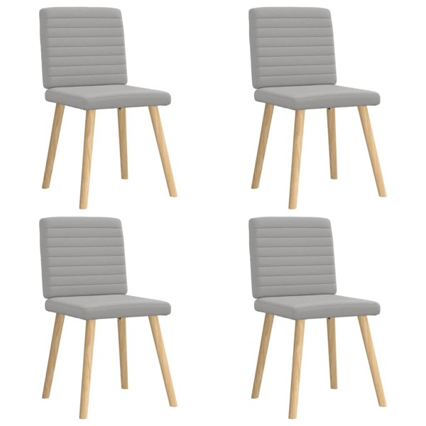 Dining room chairs, 4 pcs., gray color, fabric