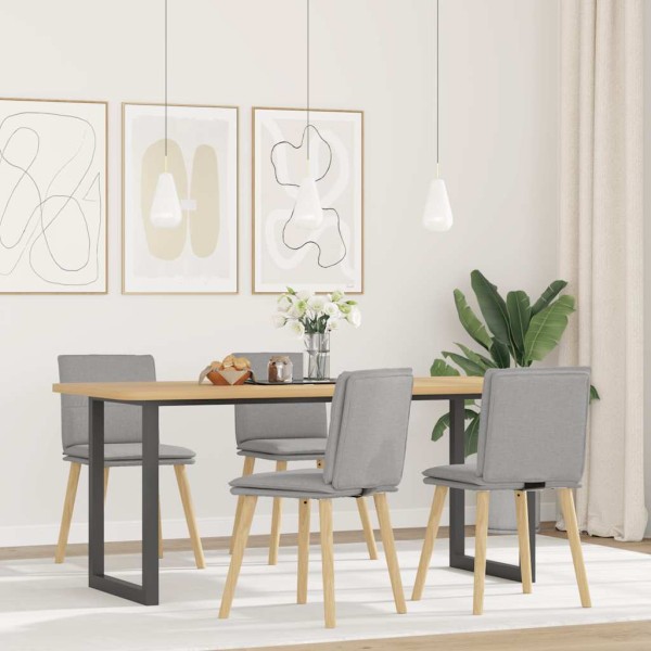 Dining room chairs, 4 pcs., gray color, fabric