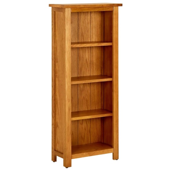 Bookcase, 4 levels, 45x22x110cm, solid oak wood