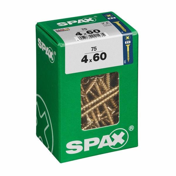 Kruvide karp SPAX Puidukruvi Lame pea (4 x 60 mm) (4,0 x 60 mm)