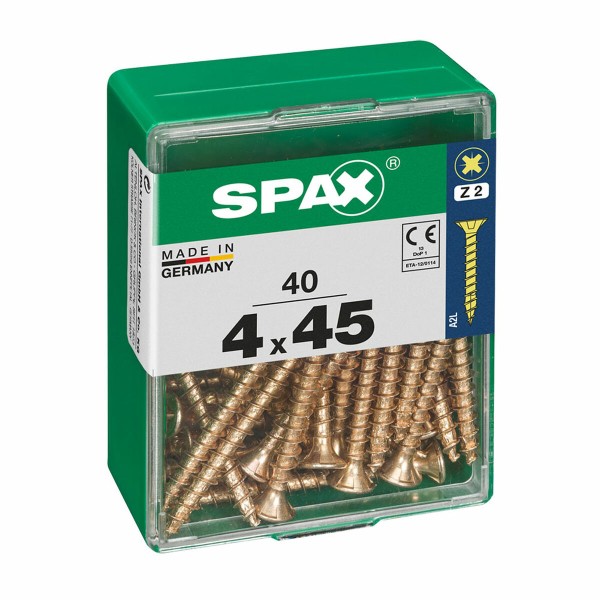 Kruvide karp SPAX Puidukruvi Lame pea (4 x 45 mm) (4,0 x 45 mm)