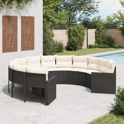 Garden sofa with cushions,...