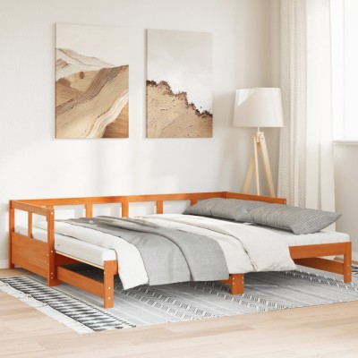Bed with pull-out section...