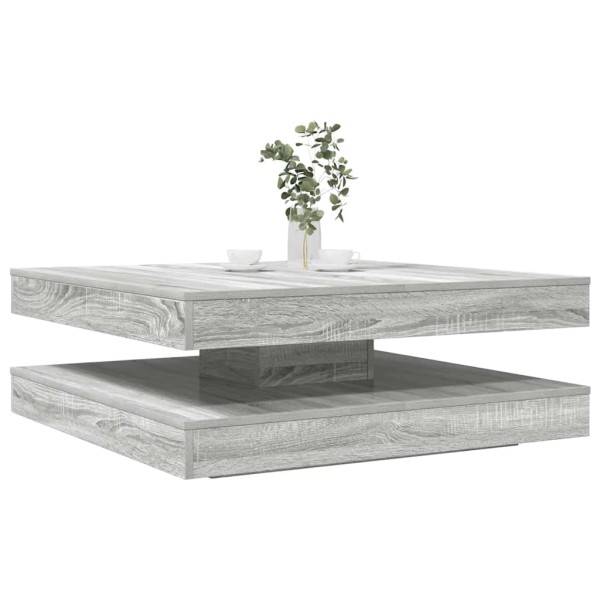 Coffee table, sonoma, 90x90x34.5cm, 360 degrees rotatable