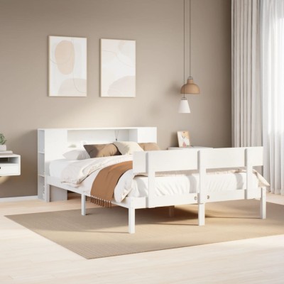 Bed with bookcase without...