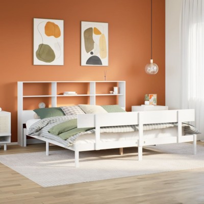Bed with bookcase without...