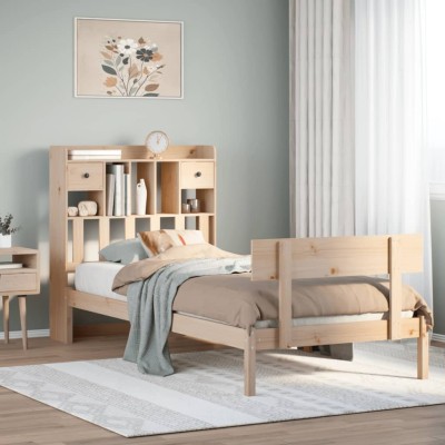 Bed with bookcase without...