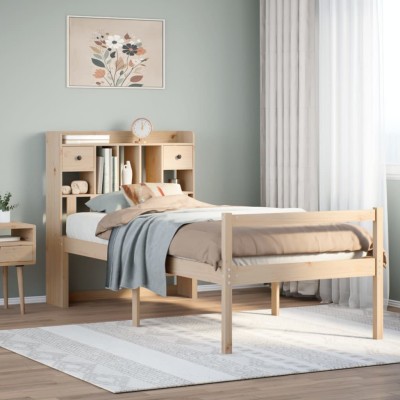 Bed with bookcase without...