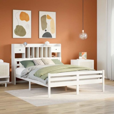Bed with bookcase without...