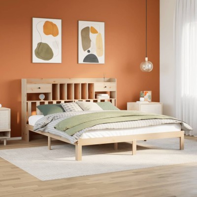 Bed with bookcase without...