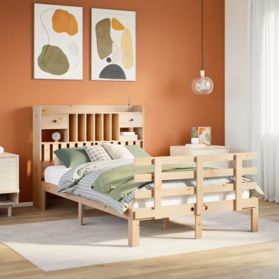 Bed with bookcase without...