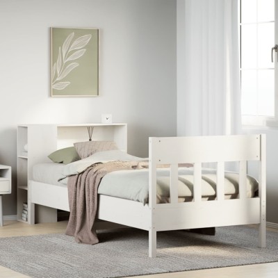 Bed with bookcase without...