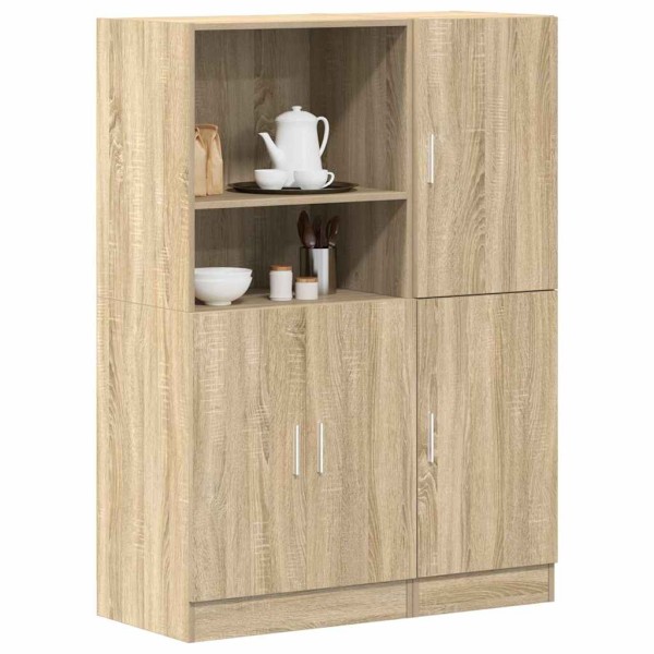 Set of kitchen cabinets, 2 parts, oak, wood